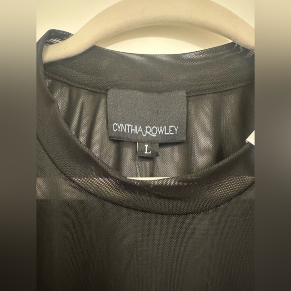 NWT Cynthia Rowley Gems Mesh Organza Empire Dress - Picture 9 of 13